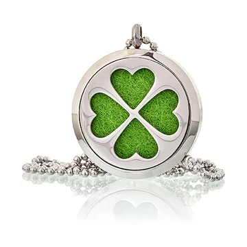 Colier Aromatherapy - Four Leaf Clover, 30mm