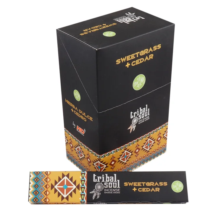 Bețișoare Parfumate Tribal - Iarbă Dulce & Cedru