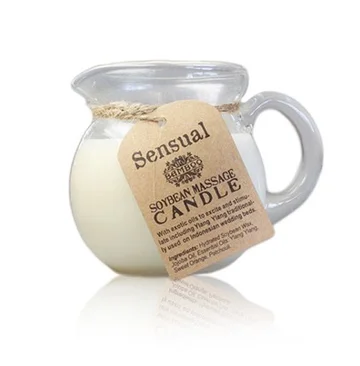 Lumânare de Masaj cu Aromă de Ylang Ylang, Portocală și Patchouli