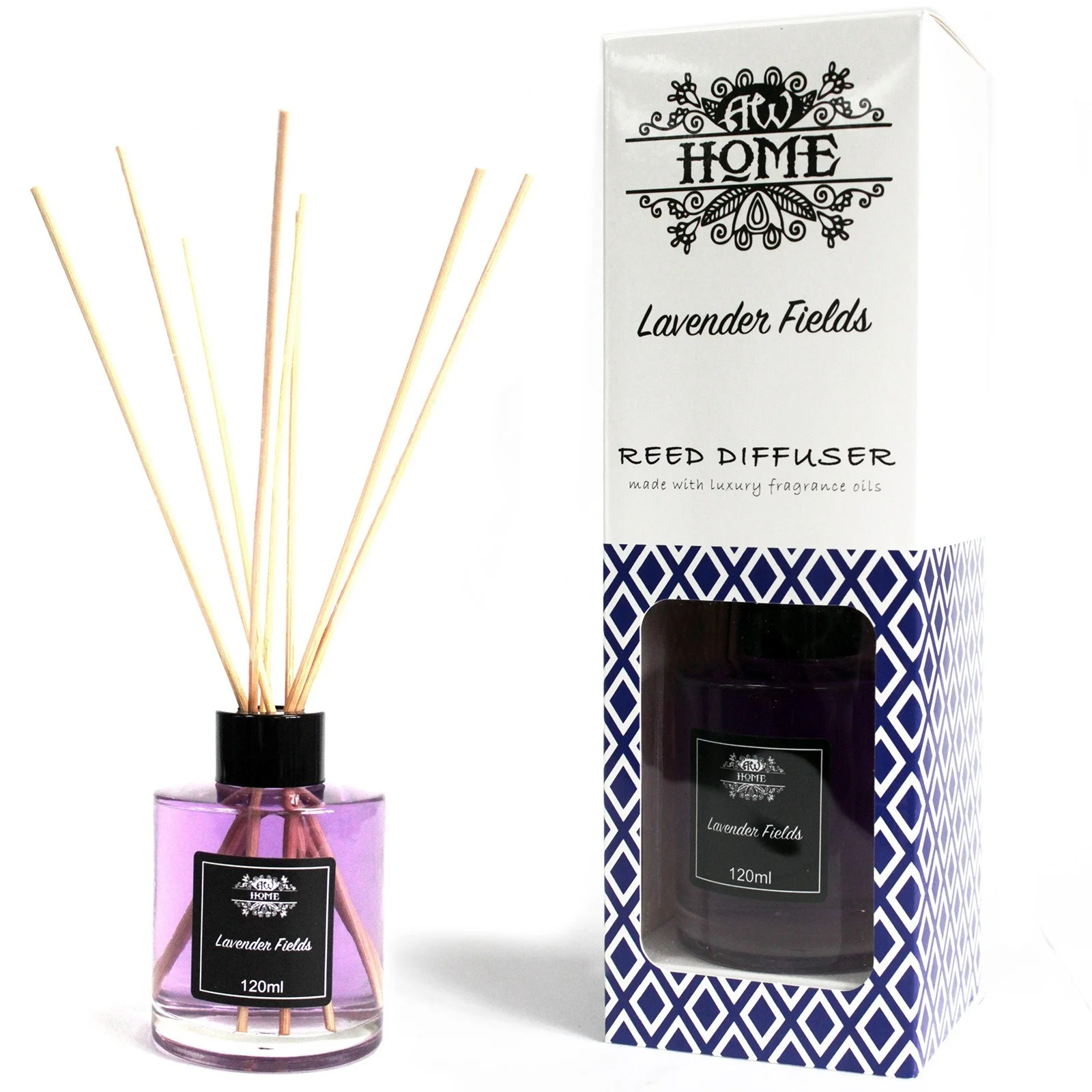Odorizant Reed Diffuser - Aromă de Câmp de Lavandă, 120ml